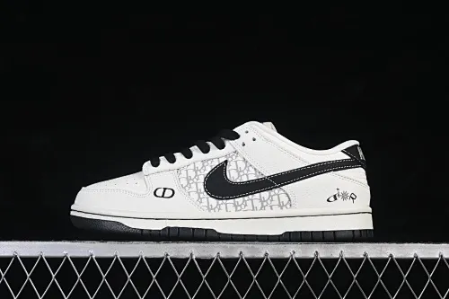 All categories Nk SB Dunk Series Nk SB Dunk Low High-end customized low-top sneakers Nike SB Dunk Low Dior co-branded white and black High-end customized low-top casual sneakers YF9511-924